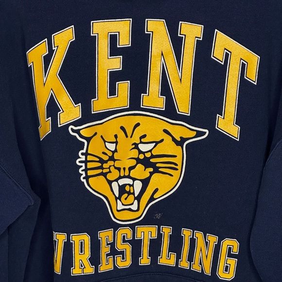 Vintage 90s Russell Athletic High School Wrestling Hoodie XL - Picture 2 of 4